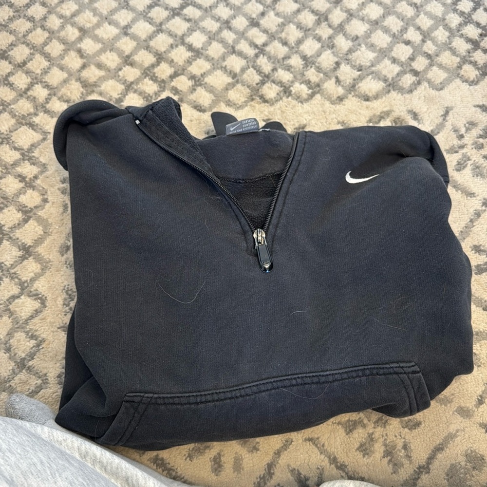 Nike med 3/4 zip hoodie